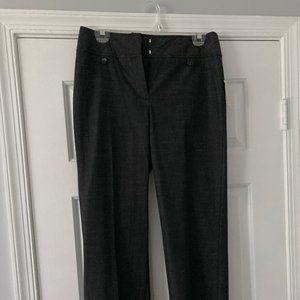 NWT! Dressbarn Women's Dark Grey Trouser Pants